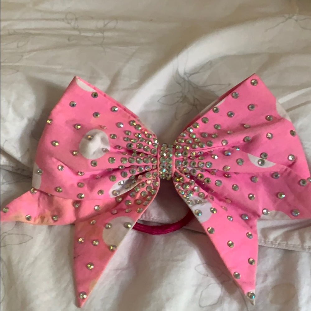 Bows of london pink polka dot bow